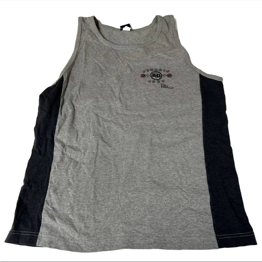 Vintage 1997 Harley Davidson Tank Top Men’s Large Sturgis Willie G Gray #2069